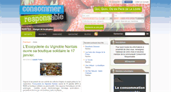 Desktop Screenshot of consommer-responsable.fr