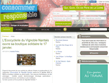 Tablet Screenshot of consommer-responsable.fr